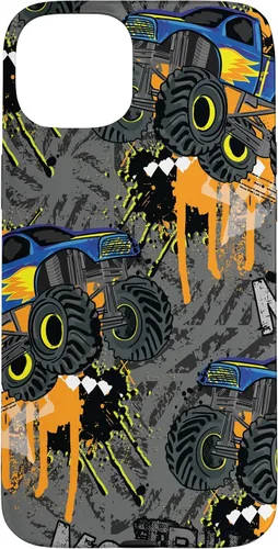 Vista 9 de Funda para iPhone 17 con diseño de Monster Truck Lover para hombres y niños