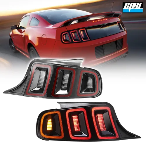 Vista 10 de CPW - Conjunto de luces traseras para Ford Mustang 2010 2011 2012 2013 2014 Full Functional Rear Brake Lamps Replacement, 1 Pair Driver &