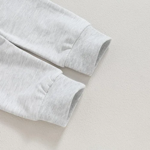 Vista 6 de Ropa para bebé recién nacido, con bloques de color, sudadera con capucha, conjuntos de ropa de otoño e invierno, 0-3T