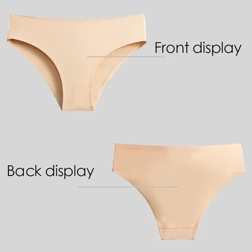 Vista 2 de GaaiKei Paquete de 6 tangas invisibles para mujer ropa interior sin costuras