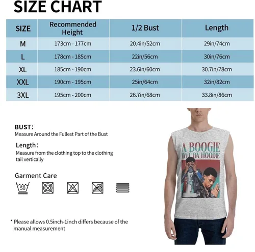 Vista 5 de A Boogie Rapper Wit Da Singer Hoodie Tank Tops Youth Men'S Hawaiian Sleeveless Shirts Muscle 3d Printed Gym Workout Undershirts Fashion Tee Shirts