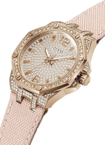 Vista 4 de GUESS Ladies Sport Crystal Octagonal 39mm Watch