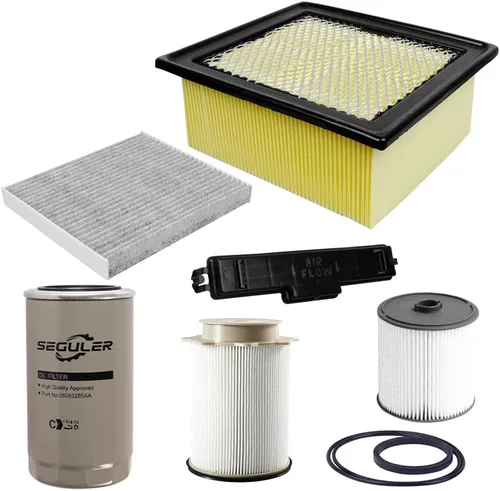 Vista 8 de Kit de filtro diésel de 6.7 L - 68197867AA 68157291AA Filtro de combustible 5083285AA Aceite 53034051AB Filtro de aire Compatible con motores diésel