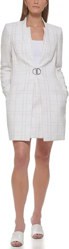 Vista 2 de DKNY Chaqueta con detalle de monograma metálico para mujer