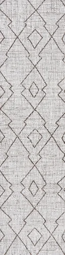 Vista 3 de Eyely BMS128A-28 - Alfombra tribal de Papá Noel Mónica Carwa con diseño de enrejado de diamantes para interiores y exteriores, estilo bohemio