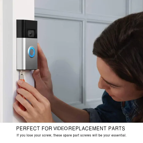Vista 7 de Tornillos para Timbre de Video, Tornillos de Repuesto para Timbre de Video - Se Adapta a Todos los Modelos de Timbre de Video (4 Juegos/20 piezas)