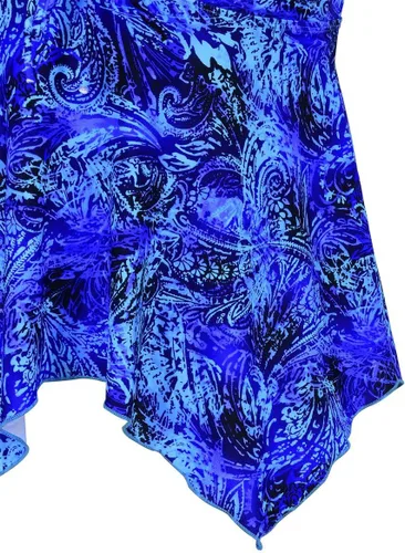 Vista 4 de Firpearl - Traje de baño tipo tankini, holgado, para mujer, con espalda cruzada, talla extra-grande.