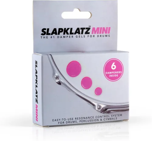 Vista 8 de MINI Drum Gel Dampers – Alien Green – 6 almohadillas en 3 tamaños – Estuche de almacenamiento incluido Verde alien