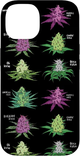 Vista 4 de Weed Pattern Kind of Weed Pot Stoner Marihuana Cannabis Leaf Case para iPhone 17