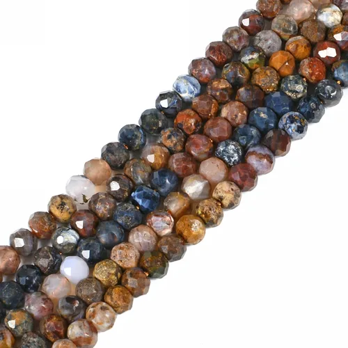 Vista 33 de Cuentas espaciadoras de Rondelle facetadas naturales de 0.157 in (0.157 in), cuentas sueltas de 16 pulgadas para hacer joyas