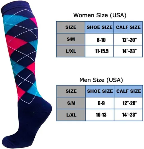 Vista 6 de 57 pares de calcetines de compresión de cobre para mujeres y hombres, circulación de 20-30 mmHg, el mejor apoyo para correr, atletismo, enfermería