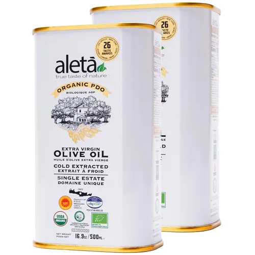 Vista 10 de Aleta Farms - Aceite de oliva virgen extra, orgánico USDA, aceite de oliva rico en polifenoles de una sola finca, prensado en frío, premios globales