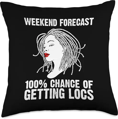 Vista 4 de Funny Locs Gift For Women Love Dreadlocks Hair Dreads Lovers Throw Pillow