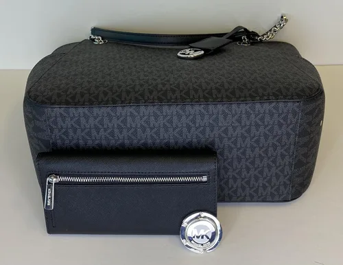 Vista 5 de Michael Kors Jet Set - bolsa de hombro para viaje con cadena grande cartera triple Michael Kors Jet Set