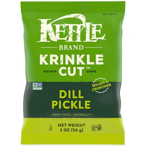 Vista 64 de Kettle Brand Papas Fritas, Backyard Barbeque Kettle Chips, Bolsa de Aperitivos, 1.5 Oz
