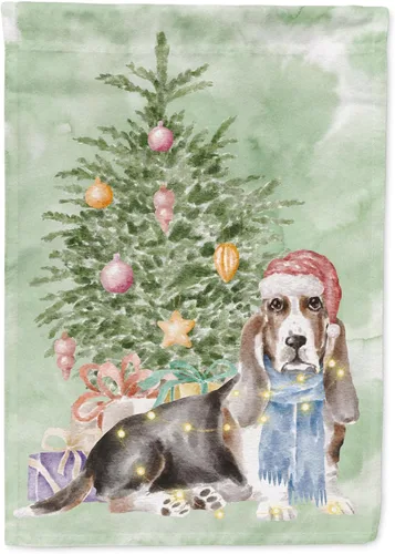 Vista 105 de Caroline's Treasures CK8213GF Bulldog Inglés #2 Regalos de Navidad y árbol de jardín Bandera de buzón Bandera decorativa para patio exterior, patio