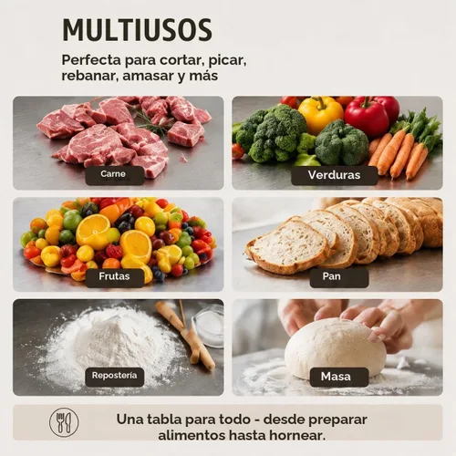 Vista 8 de Tablas de cortar de acero inoxidable 304 para cocina, alfombrillas