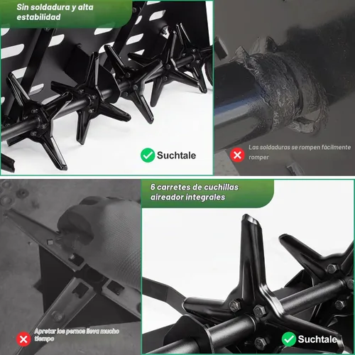 Vista 3 de Suchtale Aireador de remolque de 40 pulgadas con enganche universal, aireador de enchufe de remolque con barra de remolque extra ancha, aireador
