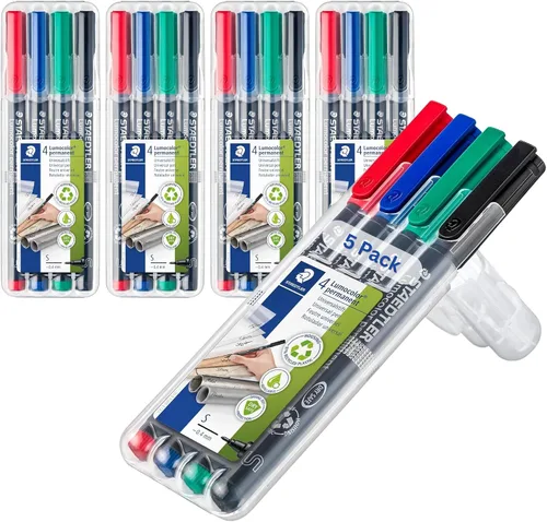 Vista 9 de Staedtler Marcadores permanentes (STD313WP4A6), paquete de 4 bolígrafos
