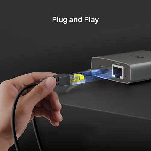 Vista 5 de TP-Link Divisor Ethernet 1 a 2, 1000 Mbps de alta velocidad de doble puerto divisor de Internet, compatible con Cat8/7/6/5e/5, cables USB-C