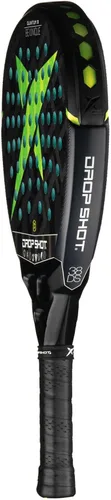 Vista 5 de Drop Shot DP304020 Pala de pádel BE Línea Única [Quantum 1.0] Formato Diamante Grosor 1.5 pulgadas (1.496 in) 24K Rectángulo Cara Carbono