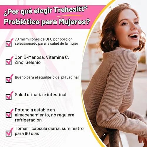Vista 6 de 70 mil millones de UFC probióticos vaginales, equilibrio de pH