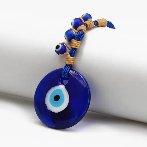Vista 7 de 2 piezas de decoración de mal de ojo azul colgante turco de cuentas de Nazar colgante decorativo de ojo turco de la suerte llavero Feng Shui