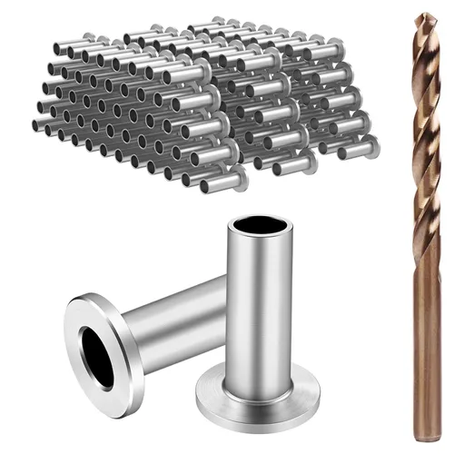 Vista 14 de BLIKA Paquete de 20 fundas protectoras de acero inoxidable para barandillas de cable de cubierta de 1/8 pulgadas, 5/32 pulgadas o 3/16 pulgadas