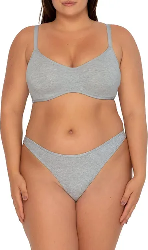 Vista 7 de Smart & Sexy Brasier cómodo de algodón con cuello redondo sin forro para mujer