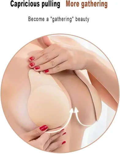 Vista 6 de 2 Pack Adhesive Bra,Breast Lift Tape Sticky Bra Invisible Lift Strapless Backles Bras for Women