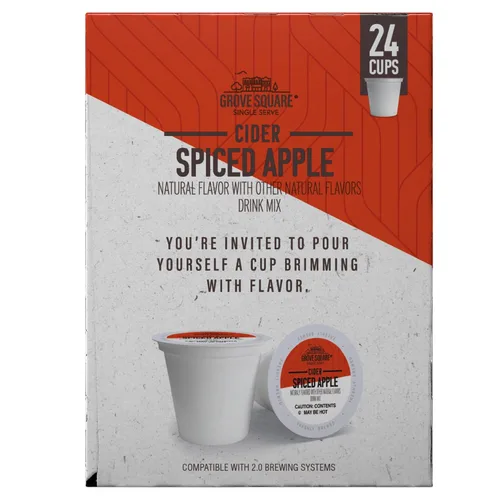 Vista 4 de Grove Square Sidra en Cápsulas, Paquete Variado, Una porción (Paquete de 24) (El empaque puede variar)