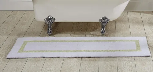 Vista 130 de Better Trends - Alfombra de baño 100% algodón reversible, altamente absorbente y lavable a máquina, suave, tapete de ducha para piso de baño