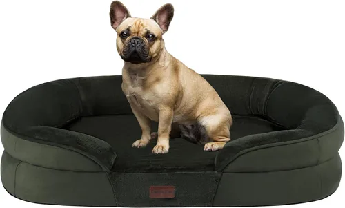 Vista 41 de Dwanton - Cama ortopédica para perros medianos con espuma de gel de memoria, sofá impermeable para perros, cama lavable para mascotas con cojín