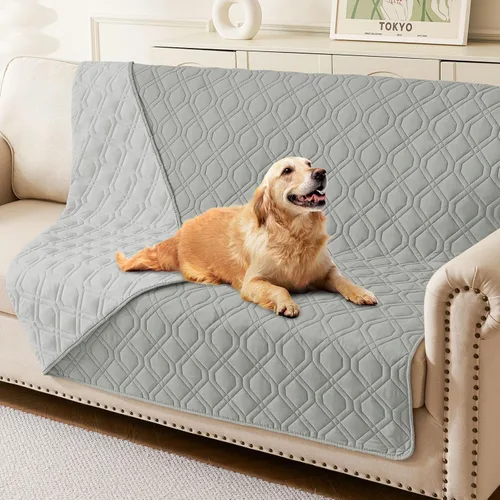 Vista 112 de hyha - Manta impermeable para cama de perro, mantas suaves para mascotas, funda impermeable para sofá para perros, fundas reversibles lavables