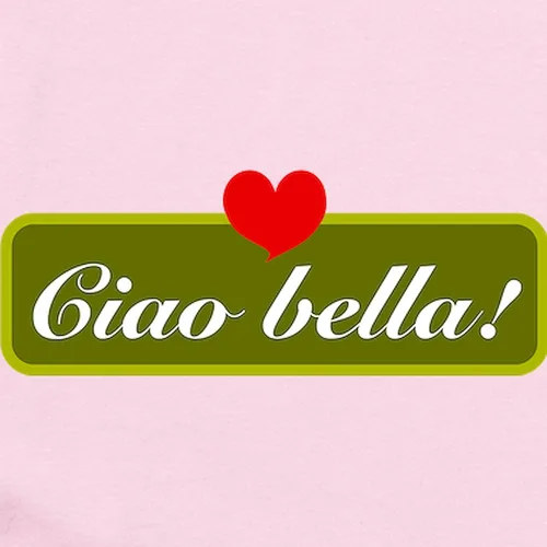Vista 2 de CafePress Body para bebé Ciao Bella, Azul (Sky Blue), 6-12 meses