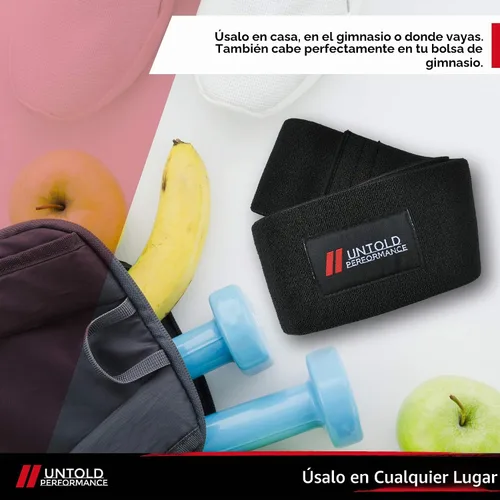 Vista 5 de Heavy Resistance Bands - Hip Bands for Working Out, Premium Exercise Bands Resistance, Durable Resistance Bands for Strength, Flexibility & Glute