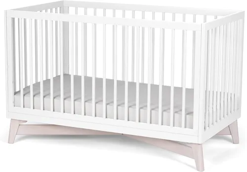 Vista 13 de Little Seeds Pala - Cuna convertible 4 en 1, color gris pardo/blanco lavado