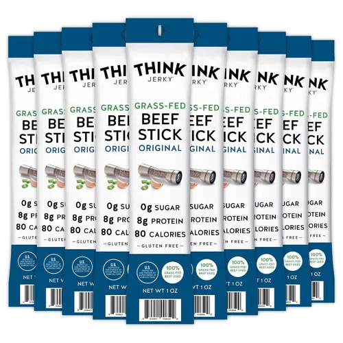 Vista 14 de Think Jerky x Pat's King of Steaks - Palitos oficiales de carne de res con sabor a cheesesteak, edición limitada, bocadillos de carne de res