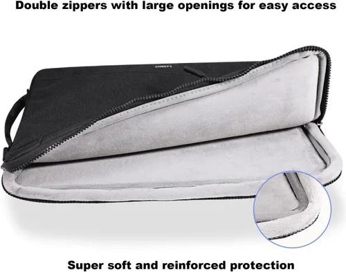 Vista 3 de LANDICI Funda Tipo Sobre Protectora de 360° para Laptop de 14 15 Pulgadas, Impermeable Delgada Bolsa Cubierta para Computadora Compatible