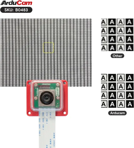 Vista 8 de Arducam OwlSight - Módulo de cámara para Raspberry Pi 5, 1/1.32 pulgadas, 64 MP, módulo de cámara de enfoque automático de alta resolución
