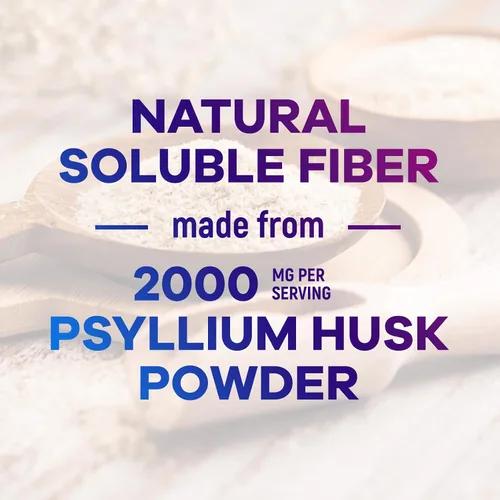 Vista 6 de Cápsulas de cáscara de psyllium – Polvo de cáscara de psyllium premium de 2000 mg por porción suplemento – Píldoras de fibra soluble natural – Apoya