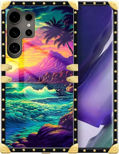 Vista 94 de Funda compatible con Samsung Galaxy S10 4G, TPU suave de lujo y parte trasera de policarbonato duro para niñas y mujeres, funda protectora a prueba