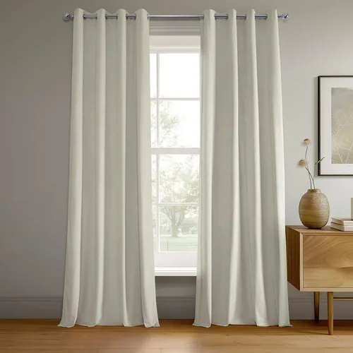 Vista 23 de Half Price Drapes VPCH-110602-84-GRBO cortinas oscurecedoras de ojales terciopelo