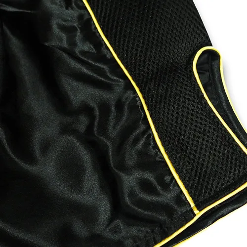 Vista 5 de Pantalones cortos de Muay Thai para niños (4 años a 10 años) para boxeo, kickboxing, artes marciales mixtas, entrenamiento para niños y niñas