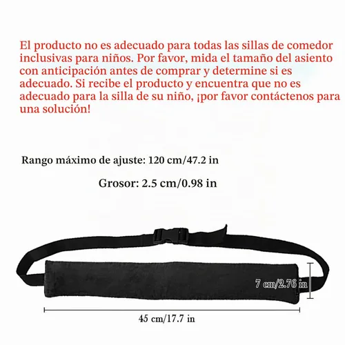 Vista 3 de twoworld Correas de silla alta,Correa de seguridad universal para bebés