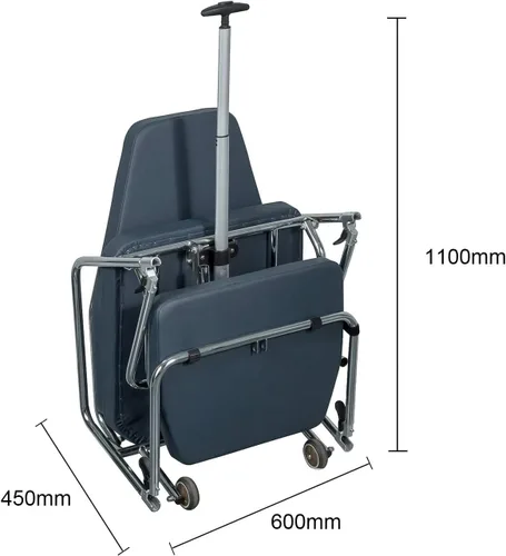 Vista 3 de Cuero de microfibra paciente y dentista silla auxiliar taburete plegable con ruedas instrumento bandeja y spittoon