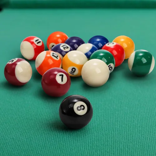 Vista 6 de TOPZEA Juego de bolas de billar tamaño pequeño, juego de bolas de billar de 1-1/2 pulgadas, juego completo de 16 bolas con estante para billar