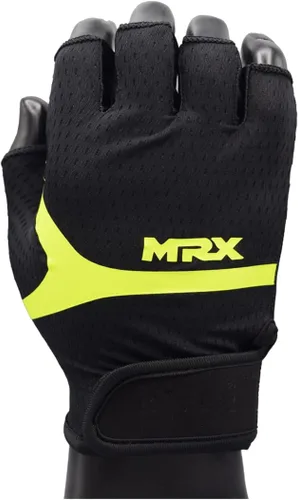 Vista 7 de MRX - Guantes de levantamiento de pesas para mujer, guantes de entrenamiento de fitness, antideslizantes, acolchados, absorción de golpes, agarre