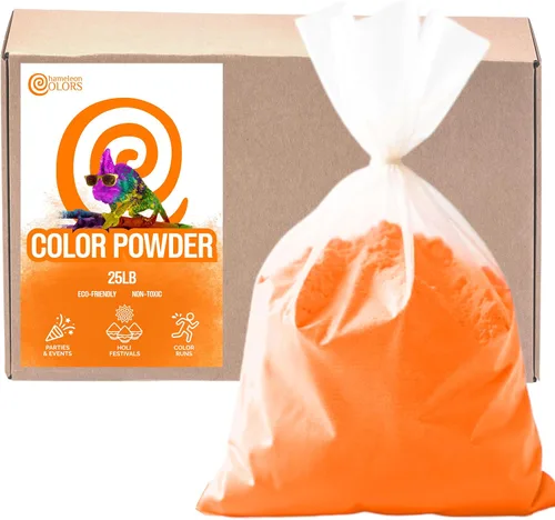 Vista 10 de Chameleon Colors Polvo de color de 25 libras, 1 paquete, color aguamarina vibrante, para 15-20 personas, apto para niños, no tóxico y sin gluten