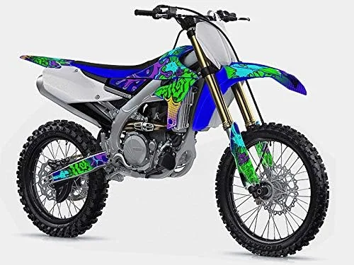 Vista 2 de Kit de base gráfica TTR 90 Zany Blue Senge 2000-2008 compatible con Yamaha